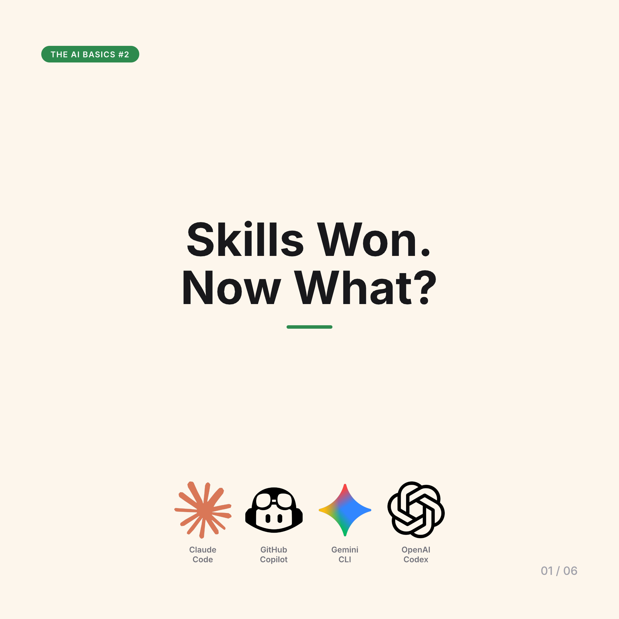 Skills Won. Now What?